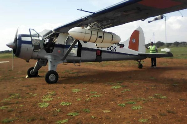 Locust aircraft lies idle in Moroto