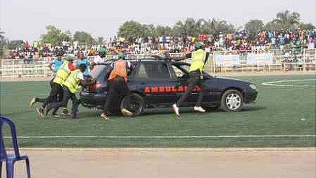 Chineme Martins: Nigerian player dies after collapsing on pitch