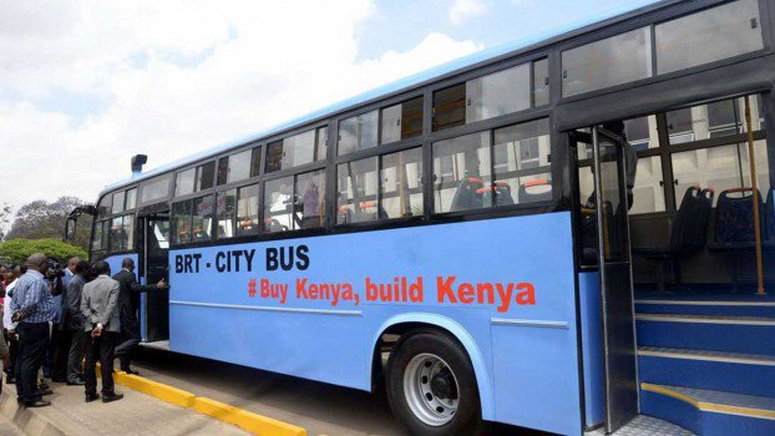 Kenya coronavirus: Passengers sanitize hands before boarding bus