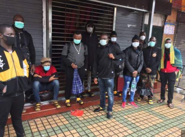 Ugandans in Guangzhou spend a second night on the streets