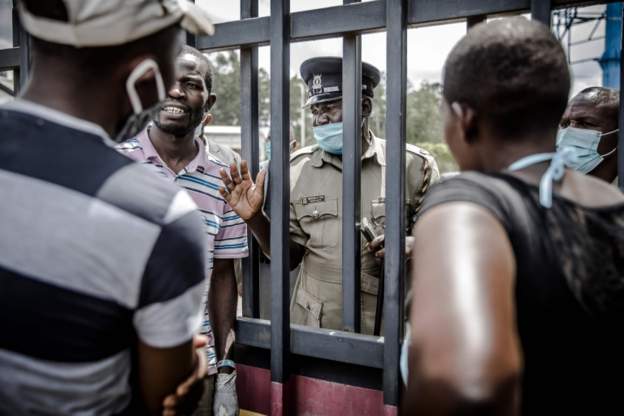 Kenyan activists protest against curfew killing