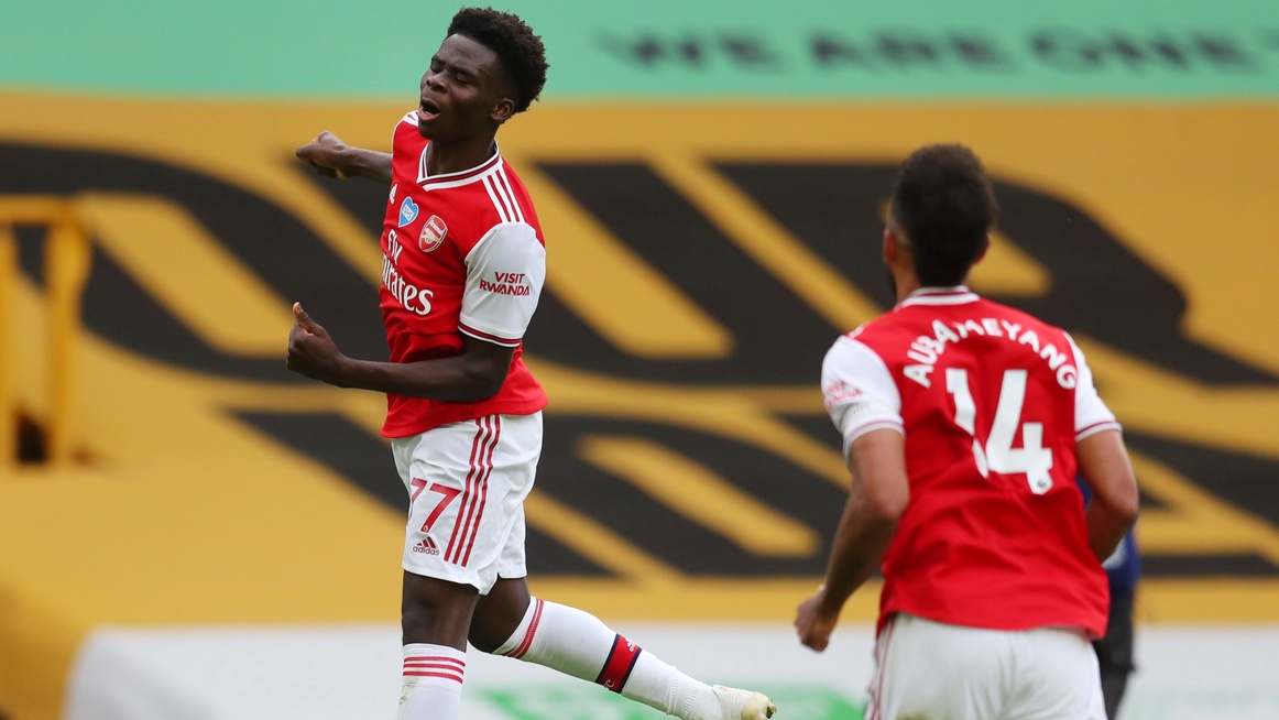 Wolves 0-2 Arsenal: Saka, Lacazette strike