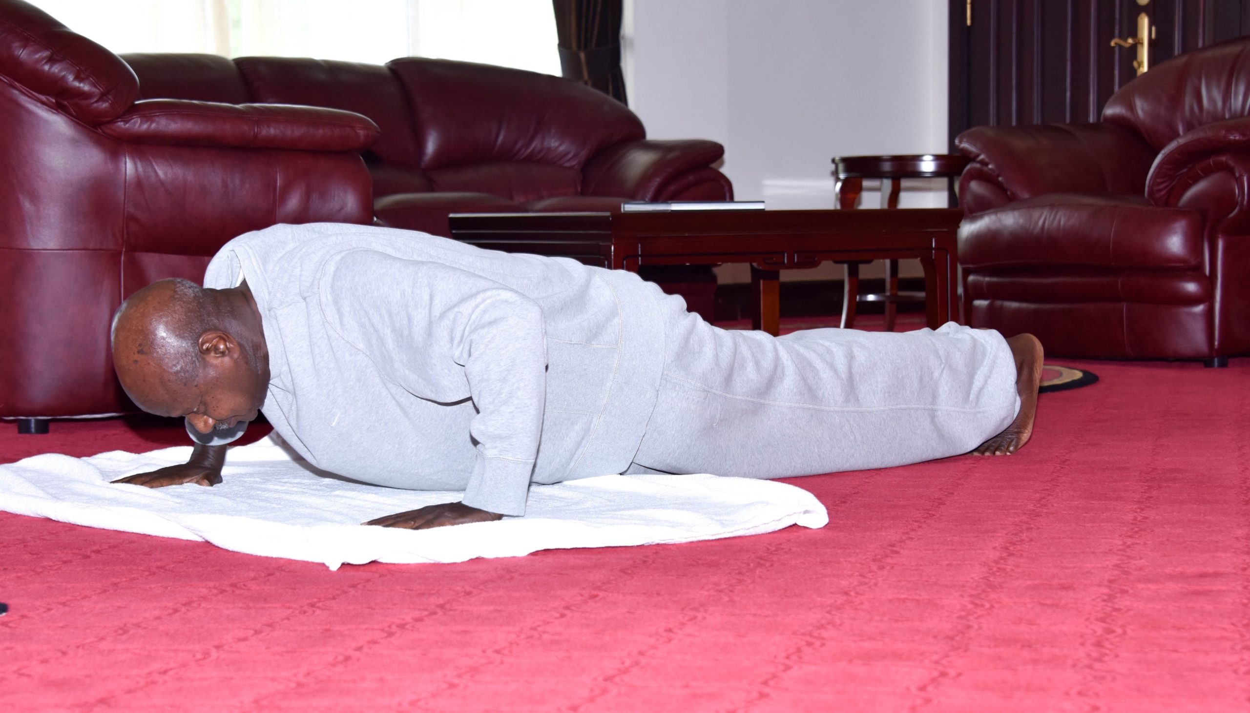 Uganda’s Museveni releases home workout video